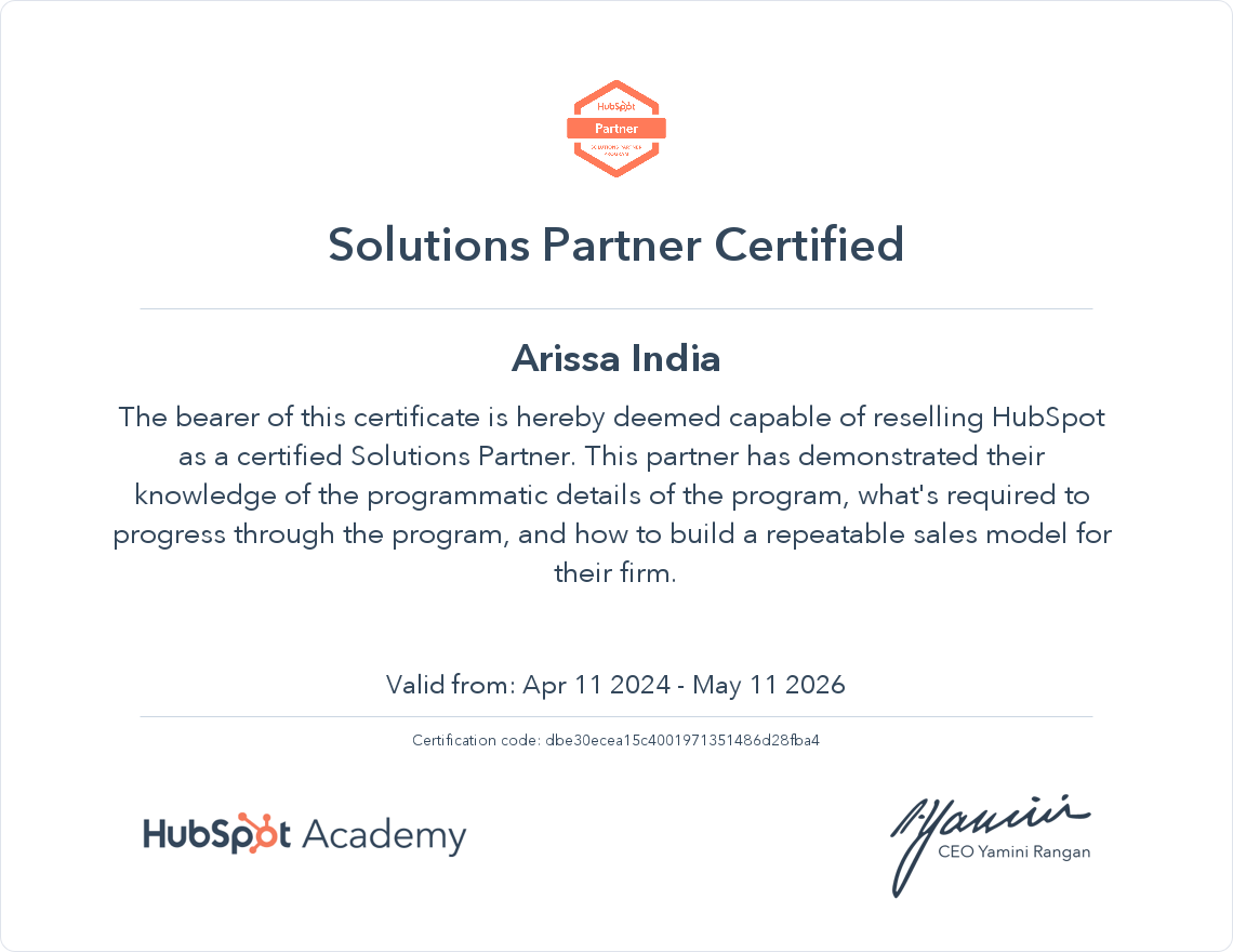 Solutions Partner Certificate